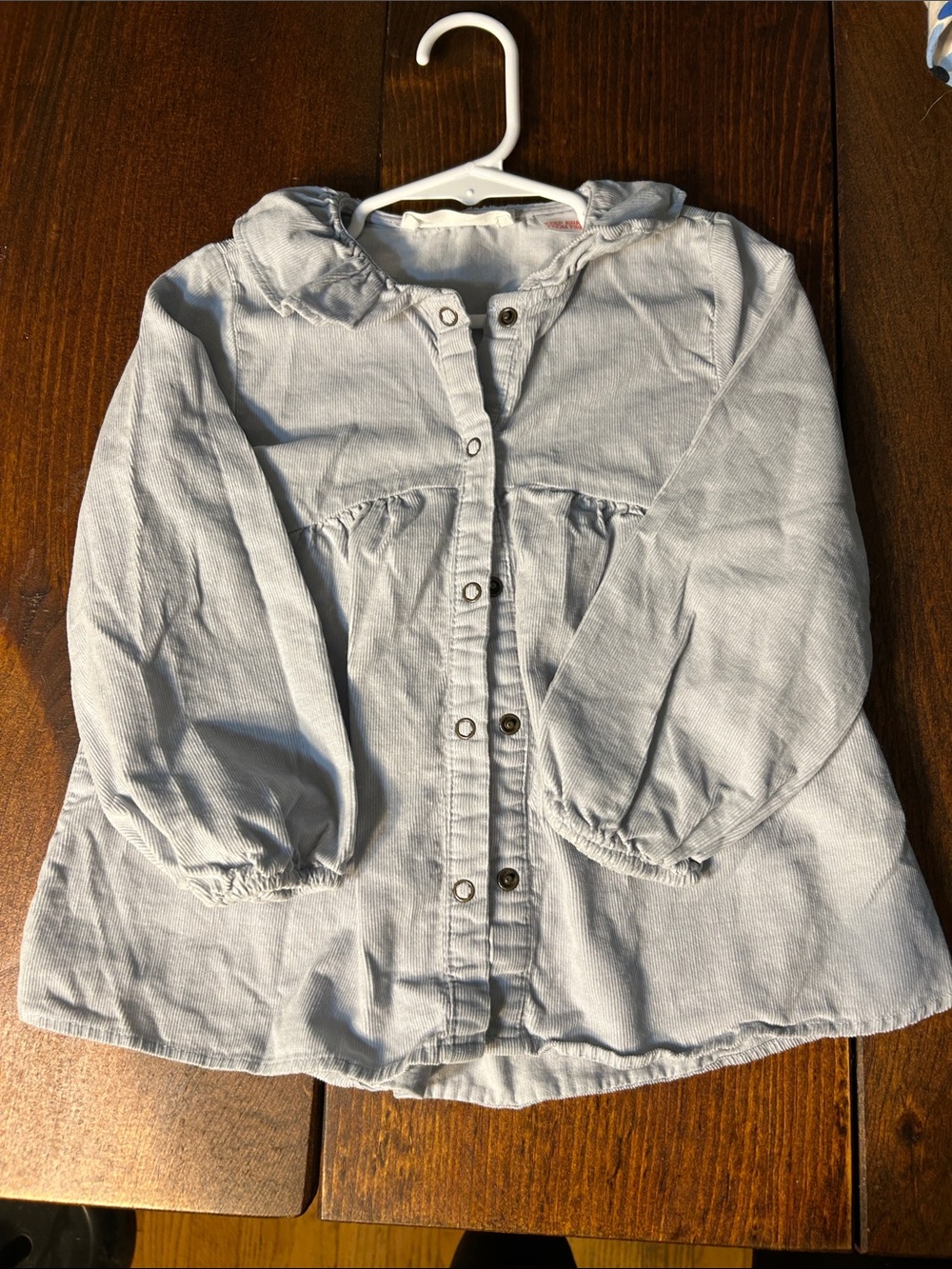 Zara Light Blue Corduroy shirt for Kids